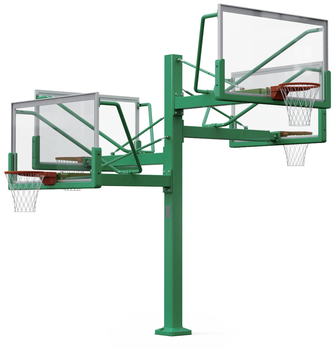 Four-Arm Basketball Stand